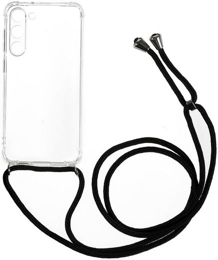 Samsung Galaxy S23 Plus Hoesje met Koord TPU Transparant afbeelding 1