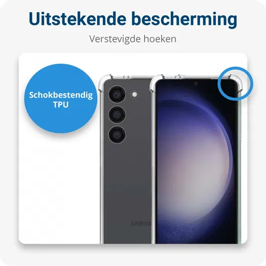 Samsung Galaxy S23 Plus Hoesje met Koord TPU Transparant afbeelding 2