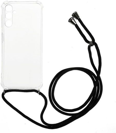 Samsung Galaxy A14 Hoesje met Koord Schokbestendig TPU Transparant afbeelding 1