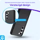 Samsung Galaxy S23 Hoesje met Slider Kaarthouder Back Cover Zwart afbeelding 4