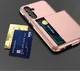 Samsung Galaxy S23 Hoesje met Slider Kaarthouder Back Cover Roze Goud afbeelding 15