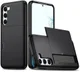 Samsung Galaxy S23 Plus Hoesje Slider Kaarthouder Back Cover Zwart