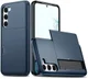 Samsung Galaxy S23 Plus Hoesje Slider Kaarthouder Back Cover Blauw afbeelding 1