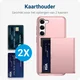 Samsung Galaxy S23 Plus Hoesje Slider Kaarthouder Back Cover Roze Goud afbeelding 2