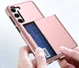 Samsung Galaxy S23 Plus Hoesje Slider Kaarthouder Back Cover Roze Goud afbeelding 13