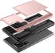 Samsung Galaxy S23 Ultra Hoesje met Slider Kaarthouder Roze Goud afbeelding 12
