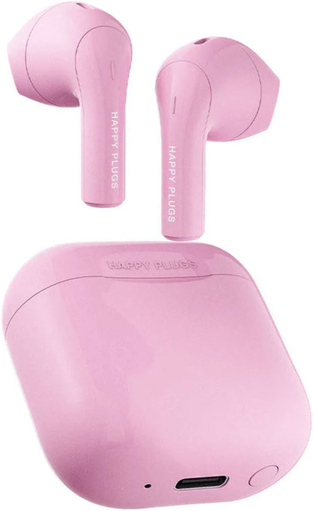 Happy Plugs Joy Bluetooth 5.2 Headset Draadloze Oordopjes Roze afbeelding 1