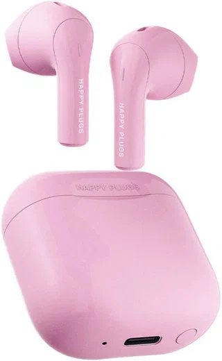 Happy Plugs Joy Bluetooth 5.2 Headset Draadloze Oordopjes Roze afbeelding 1