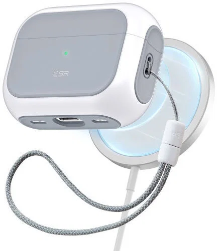 ESR Orbit Hybrid HaloLock Apple AirPods Pro 1/2 Hoesje MagSafe Wit afbeelding 1