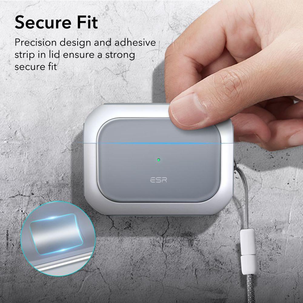 ESR Orbit Hybrid HaloLock Apple AirPods Pro 1/2 Hoesje MagSafe Wit afbeelding 8