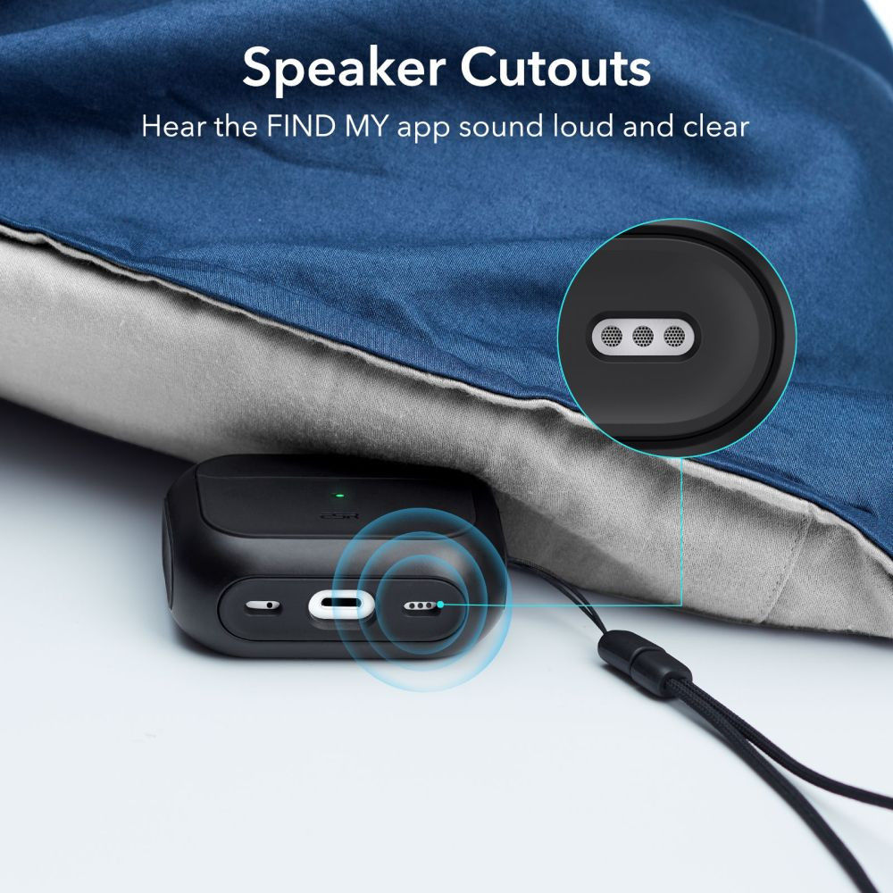 ESR Orbit Hybrid HaloLock Apple AirPods Pro 1/2 Hoesje MagSafe Zwart afbeelding 5