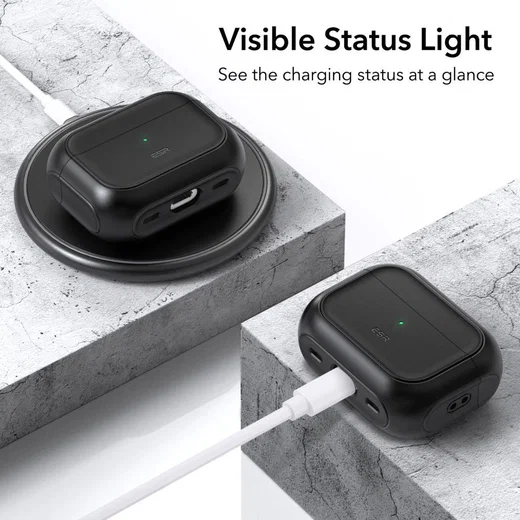 ESR Orbit Hybrid HaloLock Apple AirPods Pro 1/2 Hoesje MagSafe Zwart afbeelding 7