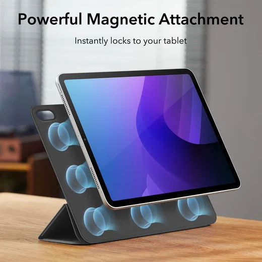 ESR Rebound Magnetic iPad 11 (2025) / 10.9 (2022) Hoes Tri-Fold Book Case Blauw afbeelding 2