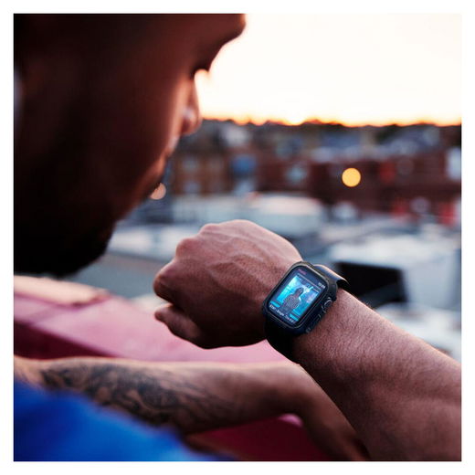 Spigen Tough Armor Pro - Apple Watch 7/8/9 45MM Case - Full Protect - Zwart afbeelding 8