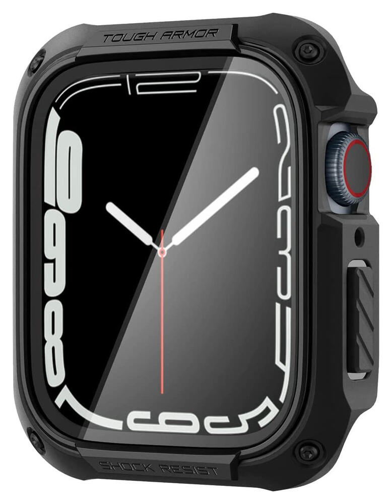 Spigen Tough Armor Pro - Apple Watch 7/8/9 45MM Case - Full Protect - Zwart afbeelding 10