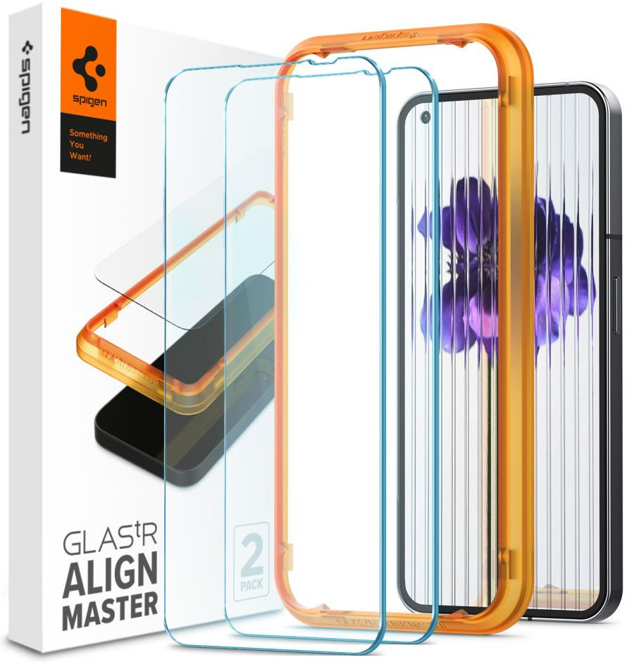 Spigen ALM Fit Glas.tR Nothing Phone 1 Screen Protector (2-Pack) afbeelding 1