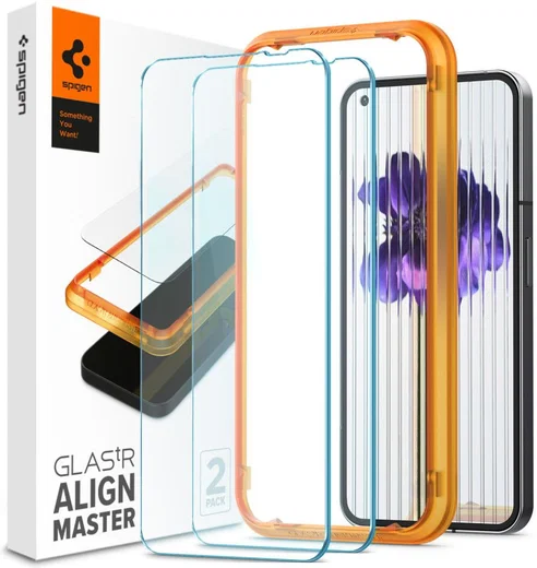 Spigen ALM Fit Glas.tR Nothing Phone 1 Screen Protector (2-Pack) afbeelding 1