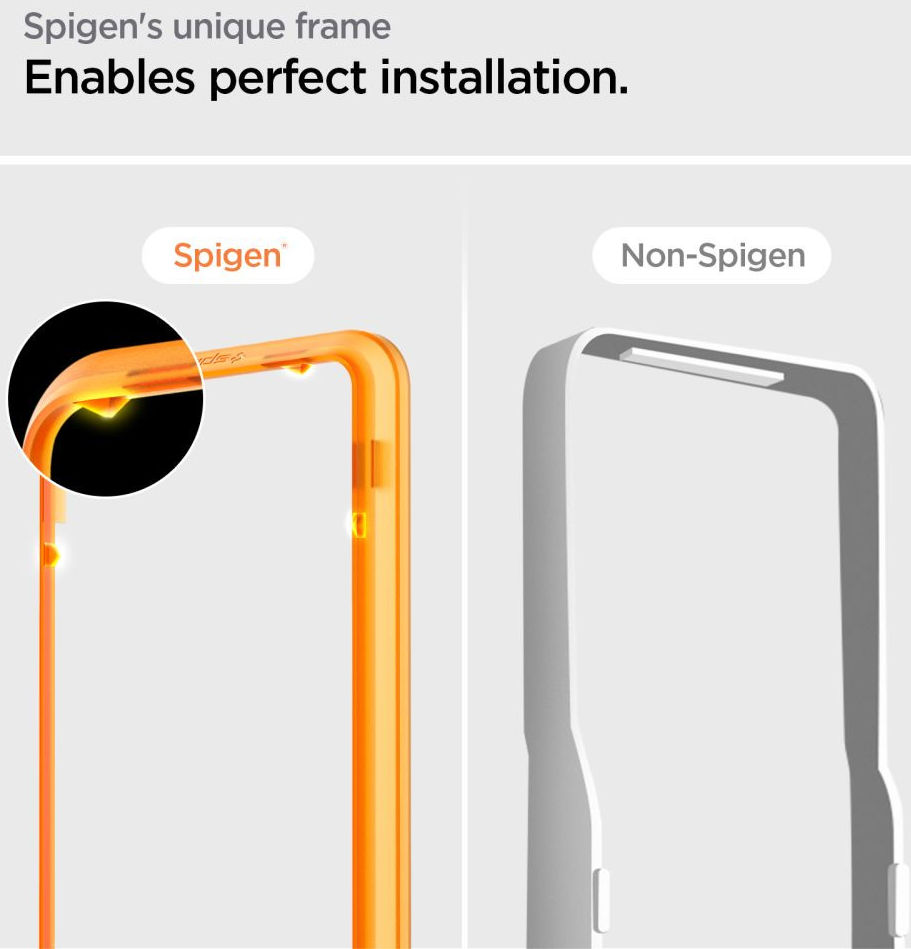 Spigen ALM Fit Glas.tR Nothing Phone 1 Screen Protector (2-Pack) afbeelding 7