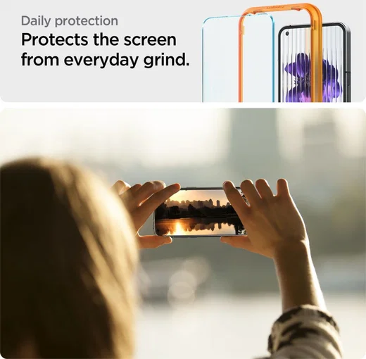 Spigen ALM Fit Glas.tR Nothing Phone 1 Screen Protector (2-Pack) afbeelding 9