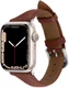 Spigen Cyrill Apple Watch Bandje - 4-10/SE - 38/40/41/42MM - Echt Leer Bruin afbeelding 1