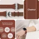Spigen Cyrill Apple Watch Bandje - 4-10/SE - 38/40/41/42MM - Echt Leer Bruin afbeelding 10