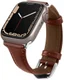 Spigen Cyrill Apple Watch Bandje - 4-10/SE - 38/40/41/42MM - Echt Leer Bruin afbeelding 2