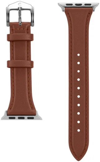 Spigen Cyrill Apple Watch Bandje - 4-10/SE - 38/40/41/42MM - Echt Leer Bruin afbeelding 3