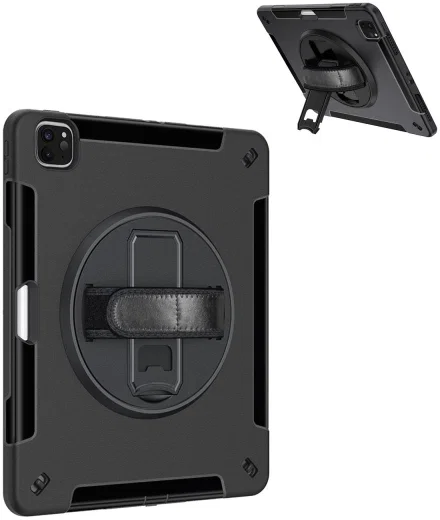 4smarts Rugged Grip iPad Pro 12.9 (2018/2020/2021/2022) Hoes Zwart afbeelding 15