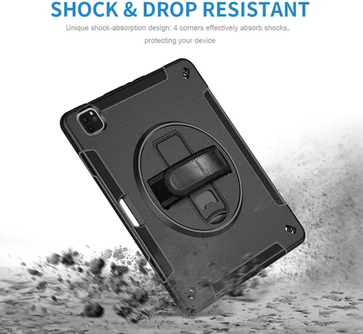 4smarts Rugged Grip iPad Pro 12.9 (2018/2020/2021/2022) Hoes Zwart afbeelding 3