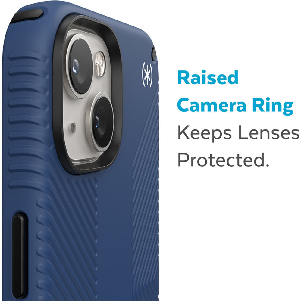 Speck Presidio2 Grip Apple iPhone 14 Hoesje MagSafe Back Cover Blauw afbeelding 8