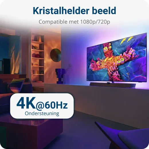 USB-C Female naar HDMI Male Adapter 4K Resolutie 60Hz Converter afbeelding 2