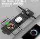4smarts UltiMag Lucid 3-in-1 15W MagSafe Draadloze Oplader Zwart afbeelding 4