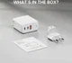 4smarts GaN Flex 65W 1x USB 2x USB-C Snellader PD Adapter Wit afbeelding 11