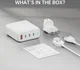 4smarts Flex Pro 100W 1x USB 3x USB-C Snellader Met Verlengkabel Wit afbeelding 10