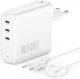 4smarts GaN Flex Pro 140W 3x USB-C Snellader PD Adapter Wit afbeelding 1