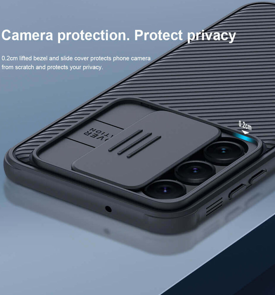 Nillkin CamShield Samsung Galaxy S23 Hoesje met Camera Slider Zwart afbeelding 4