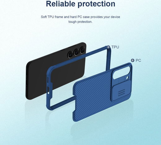 Nillkin CamShield Samsung Galaxy S23 Hoesje met Camera Slider Zwart afbeelding 9