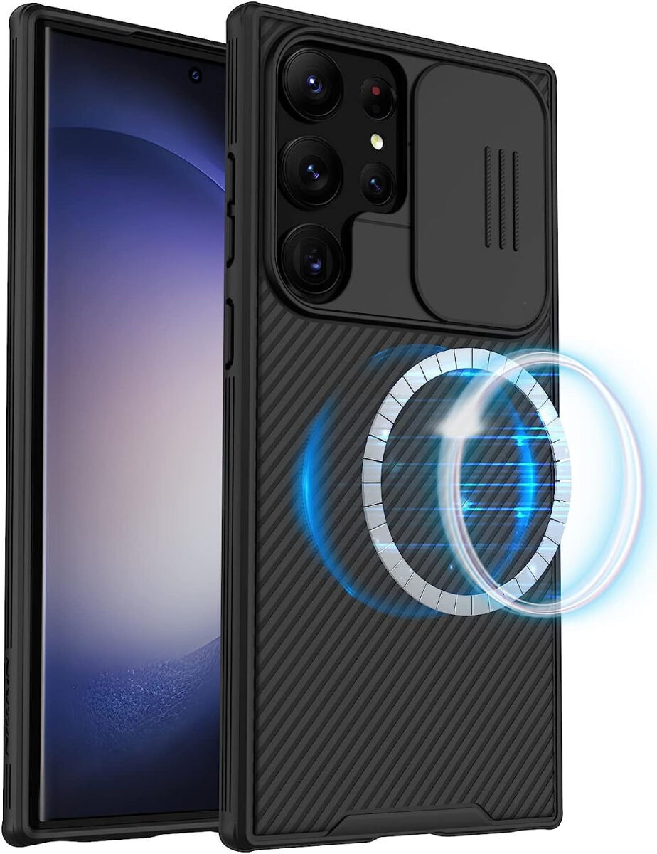 Nillkin CamShield Samsung Galaxy S23 Ultra Hoesje Camera Slider Zwart afbeelding 4