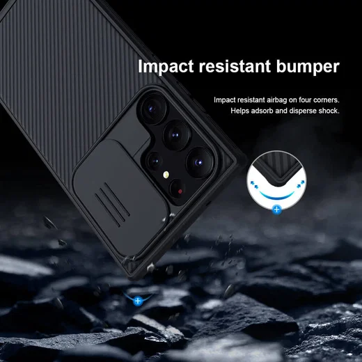 Nillkin CamShield Samsung Galaxy S23 Ultra Hoesje Camera Slider Zwart afbeelding 6
