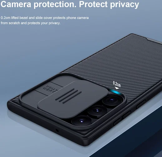 Nillkin CamShield Samsung Galaxy S23 Ultra Hoesje Camera Slider Zwart afbeelding 5