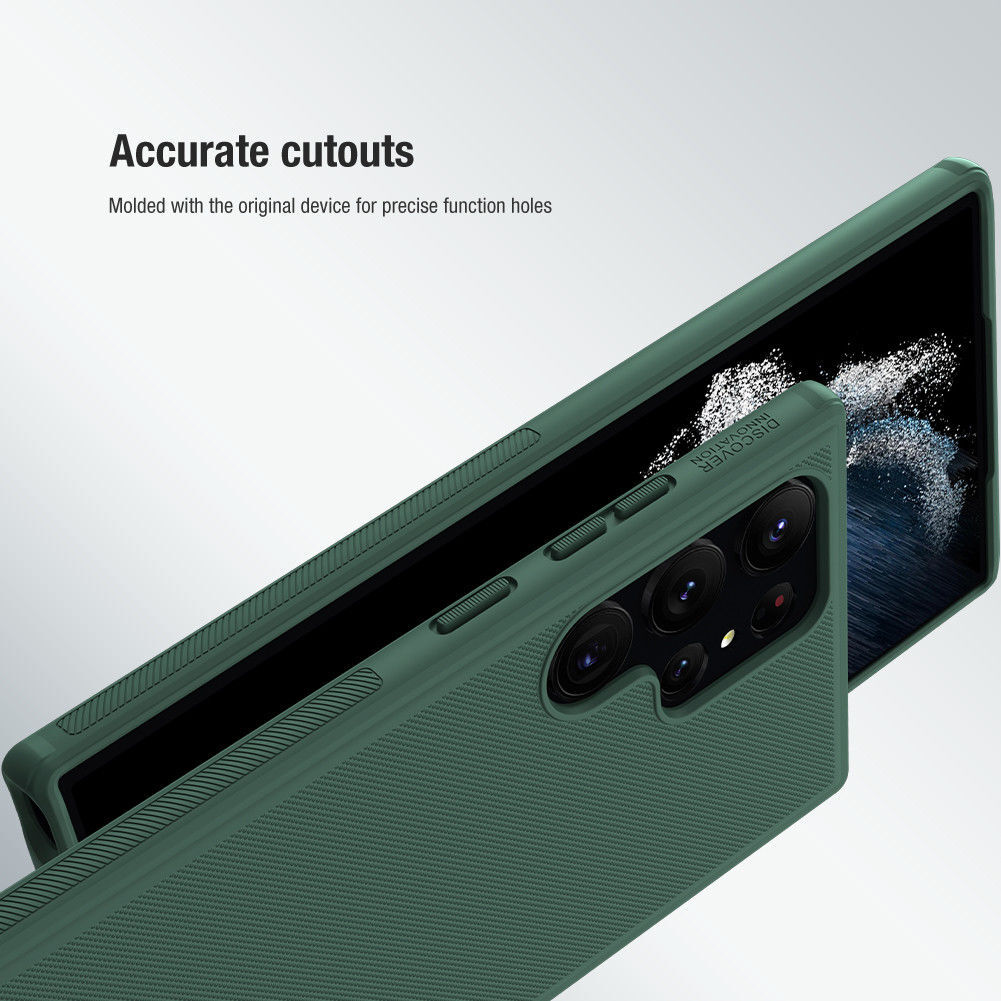 Nillkin Super Frosted Shield Samsung Galaxy S23 Ultra Hoesje Groen afbeelding 8