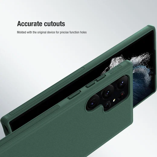 Nillkin Super Frosted Shield Samsung Galaxy S23 Ultra Hoesje Groen afbeelding 8