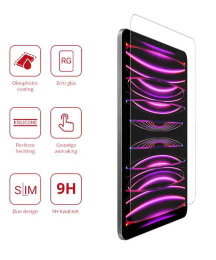 Rosso Apple iPad Air 10.9/Pro 11 9H Tempered Glass Screen Protector afbeelding 4