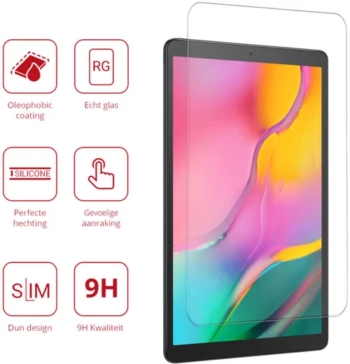 Rosso Samsung Galaxy Tab A 10.1 (2019) Tempered Glass Screen Protector afbeelding 2