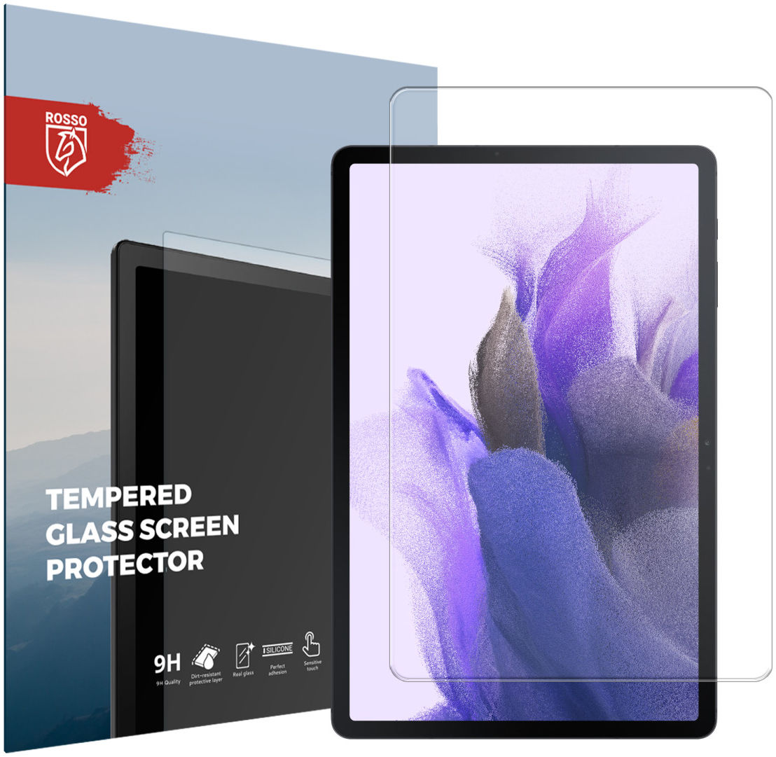 Rosso Samsung Galaxy Tab S7+ / S7 FE / S8+ Tempered Glass Screen Protector afbeelding 1