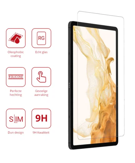 Rosso Samsung Galaxy Tab S7 / S8 9H Tempered Glass Screen Protector afbeelding 2