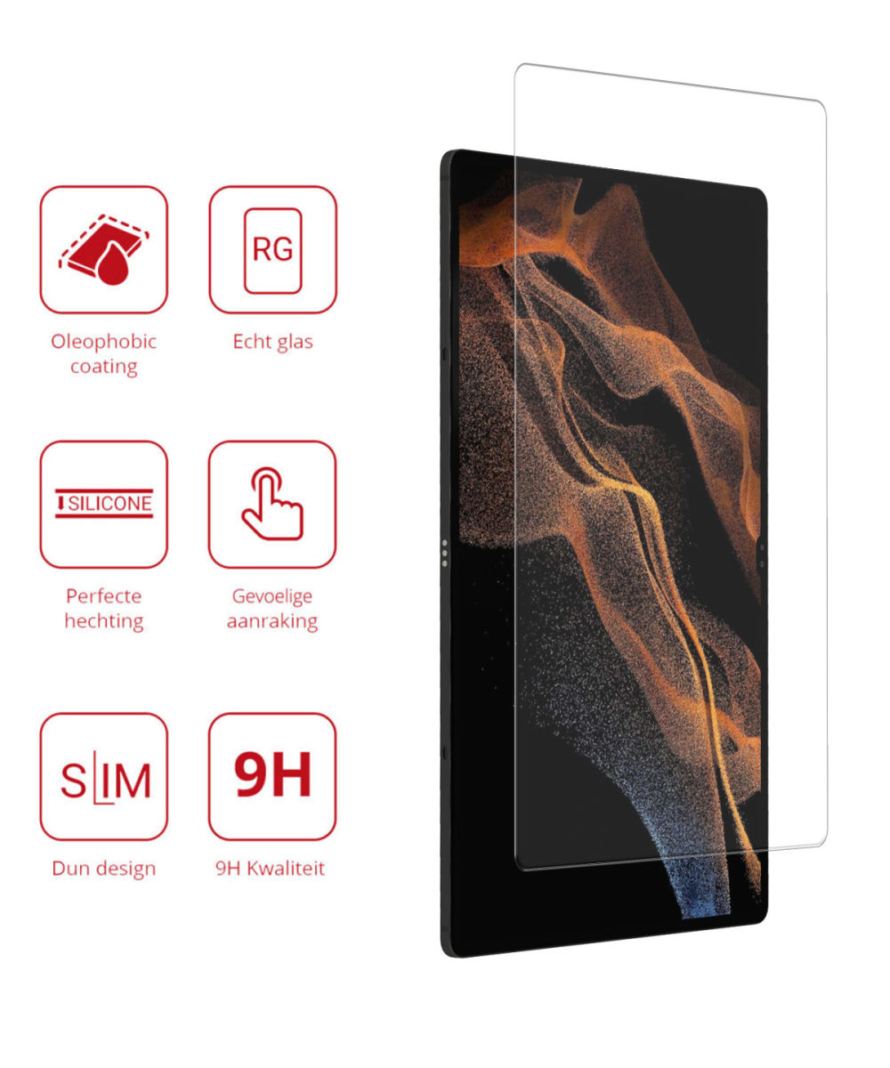 Rosso Samsung Galaxy Tab S8 Ultra 9H Tempered Glass Screen Protector afbeelding 2