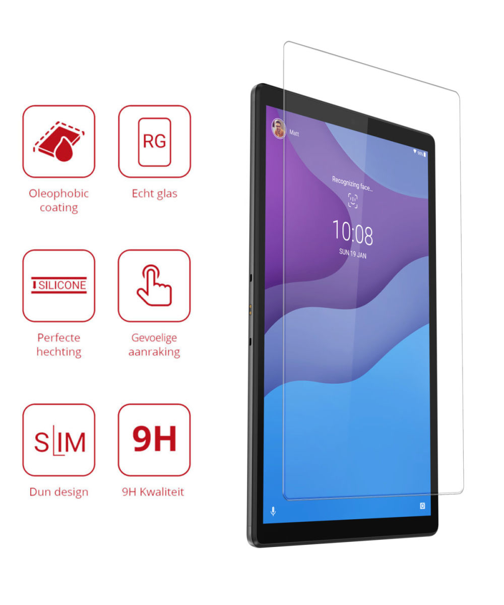 Rosso Lenovo Tab M10 HD Gen 2 9H Tempered Glass Screen Protector afbeelding 2