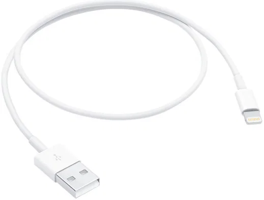 Originele Apple USB-A naar Lightning Kabel 0.5 Meter Wit afbeelding 2