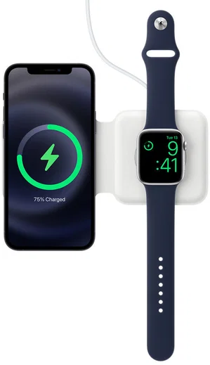Originele Apple Dubbele MagSafe Oplader 15W iPhone en Apple Watch Wit afbeelding 4